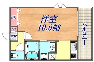 プレジール三ノ宮の物件間取画像